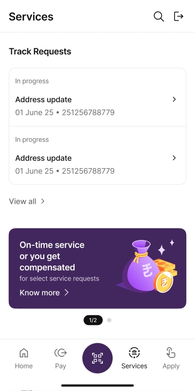 Service requests