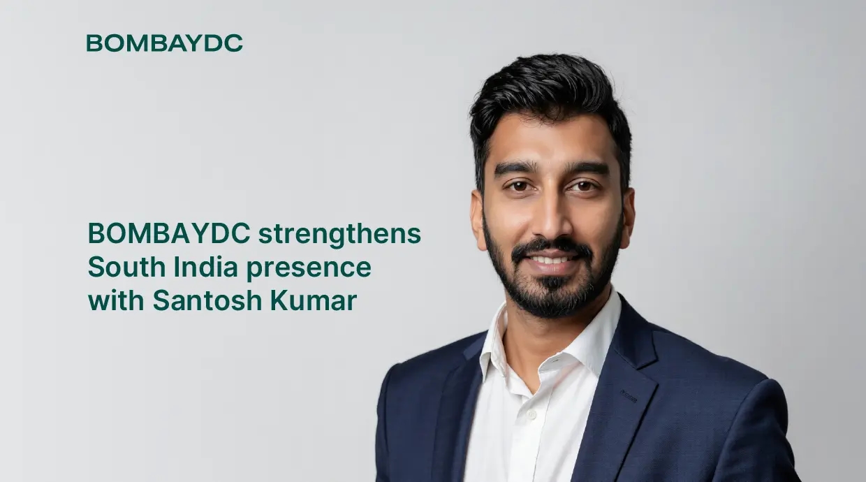 BOMBAYDC Strengthens South India Presence with Santosh Kumar as Associate Director, Business Growth & Partnerships
